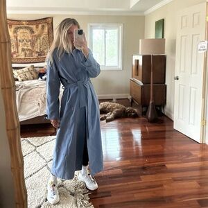 London Fog Blue Trench Coat